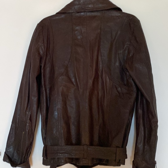 Price drop. Sandro P.  leather jacket from Paris and leather envelope purse - Picture 6 of 13
